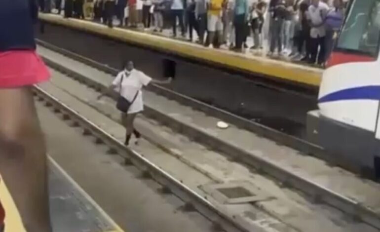 Momentos de tensión: mujer se lanza a los rieles del Metro en la estación Juan Pablo Duarte y activa un amplio operativo de emergencia.