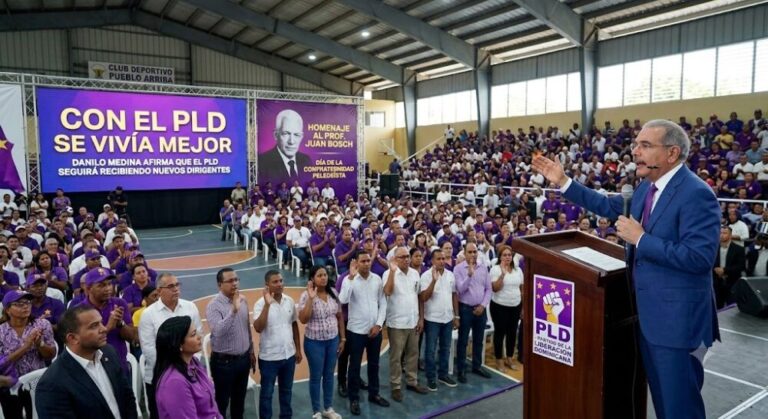 Danilo Medina asegura que el PLD seguirá sumando dirigentes: “Con el PLD se vivía mejor”
