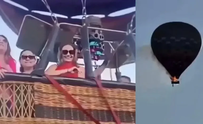 Globo aerostático se incendia en Brasil y deja al menos ocho muertos
