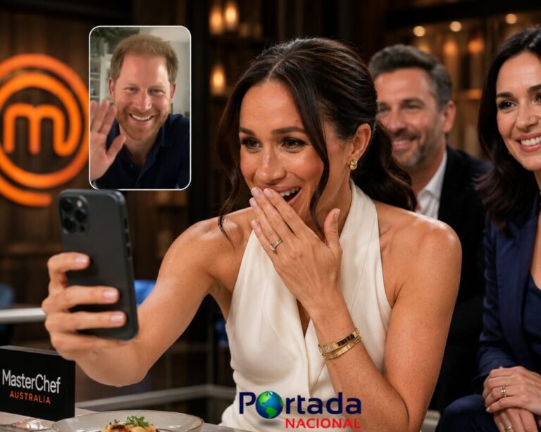  Meghan Markle recibe una videollamada sorpresa del príncipe Harry durante su participación en MasterChef Australia