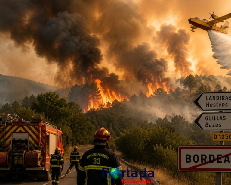 Incendios forestales avanzan en Francia y España ante una nueva ola de calor
