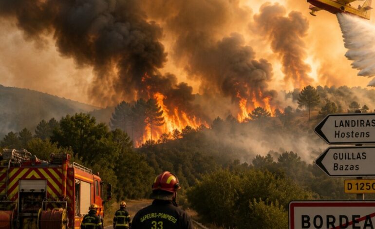 Incendios forestales avanzan en Francia y España ante una nueva ola de calor
