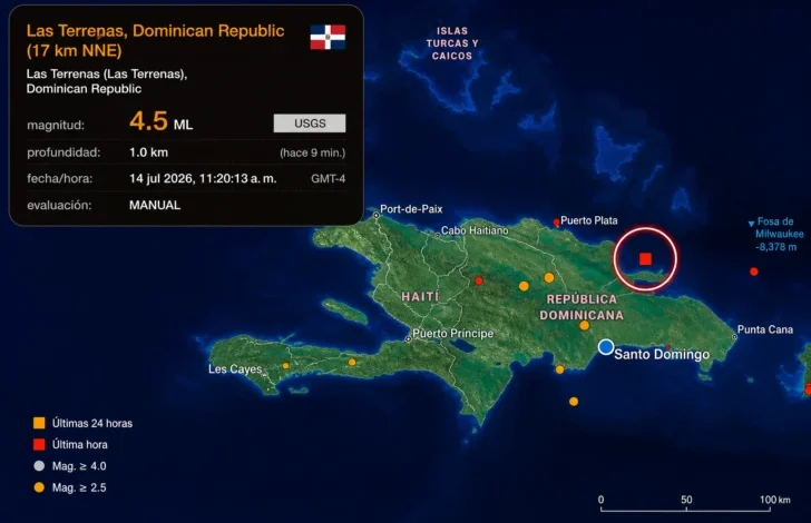 Fuerte temblor despierta a residentes del norte del país