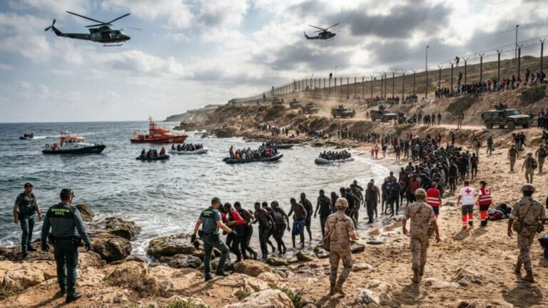 España despliega al Ejército en Ceuta tras ingreso masivo de migrantes