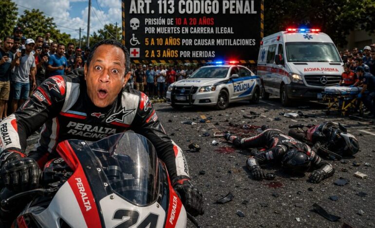 MUERTES, MUTILACIONES O HERIDOS POR VEHÍCULOS EN  CARRERAS ILEGALES TE PODRÍA LLEVAR A PRISIÓN HASTA POR 20 AÑOS Y UN CHIN MÁS EN EL NUEVO CÓDIGO PENAL.