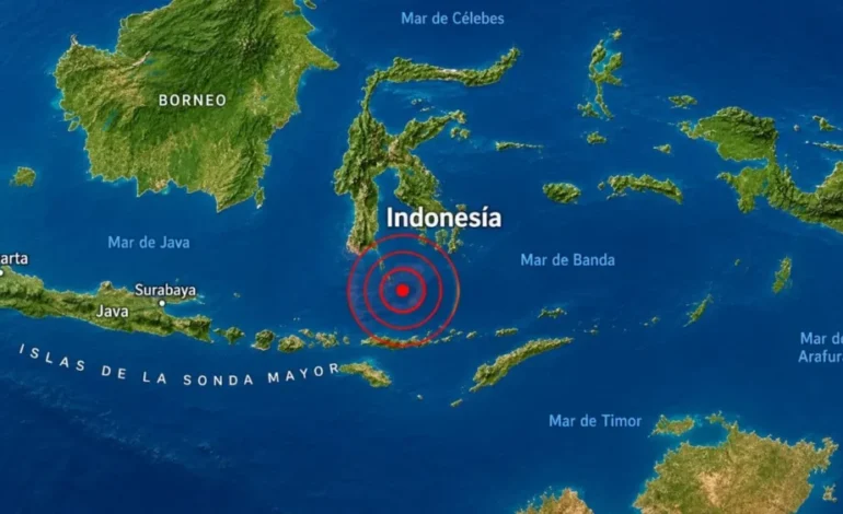 Terremoto de magnitud 7,7 sacude Indonesia y activa alerta de tsunami
