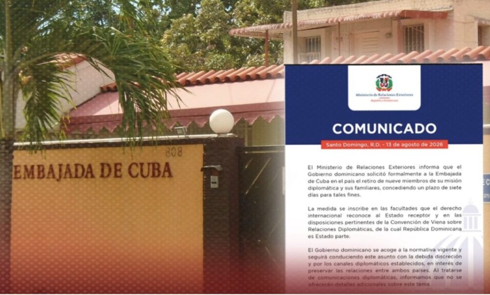 RD pide salida de nueve diplomáticos cubanos