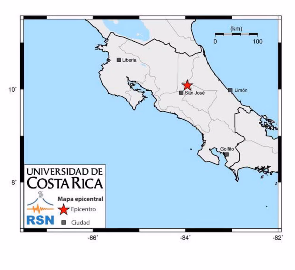 Dos fuertes sismos sacuden Costa Rica y dejan más de 30 réplicas