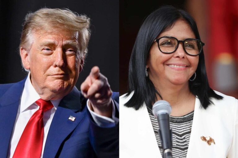 Trump y Delcy Rodríguez se reúnen a puerta cerrada en Nueva York