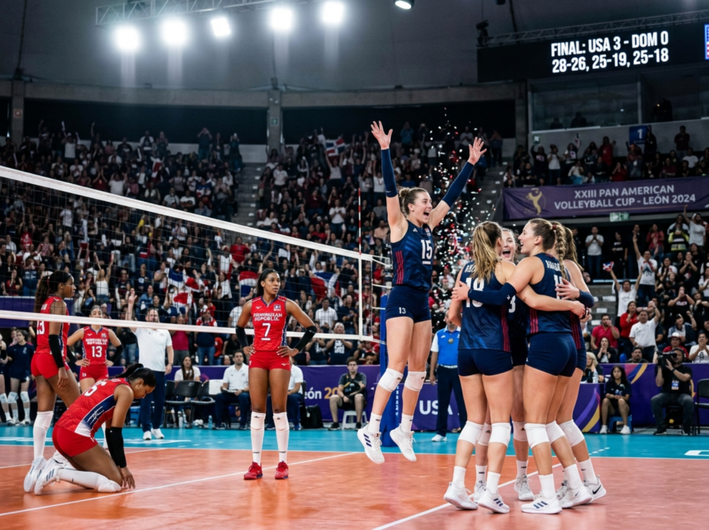 EE. UU. derrota a RD y conquista la Copa Panamericana de Voleibol