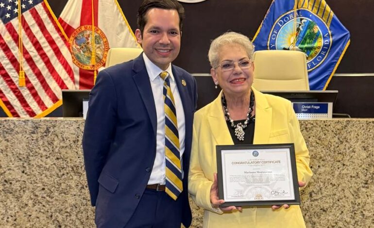 Chef Marianna Montanaro recibe reconocimiento por 27 años de trayectoria empresarial