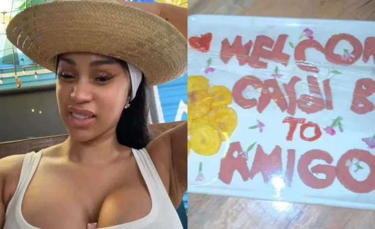 Cardi B visita Santiago y disfruta de comida típica dominicana