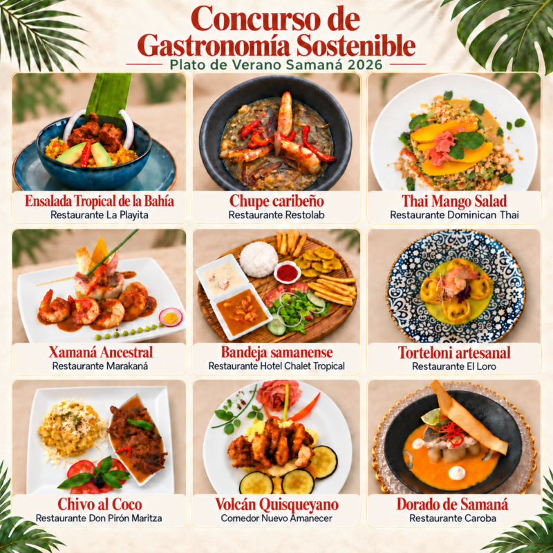 Nueve restaurantes compiten con sabores sostenibles en Samaná