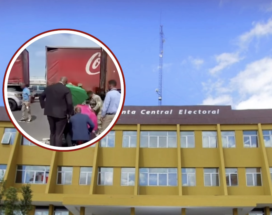 Portón de la JCE cae sobre un militar y provoca operativo de emergencia