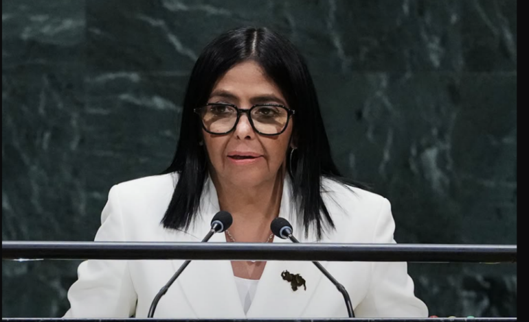 Delcy Rodríguez anuncia elecciones en Venezuela durante discurso ante la ONU