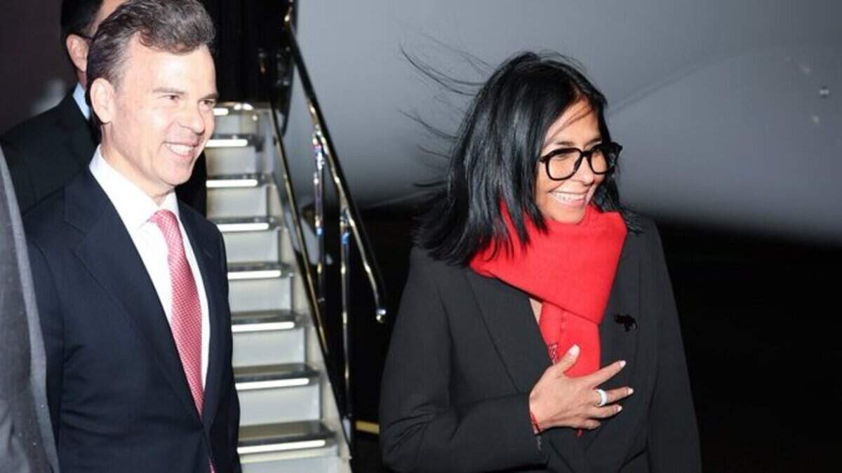 Delcy Rodríguez llega a Nueva York para reunirse con Trump en medio de críticas