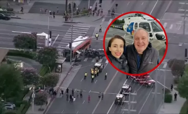 “Tragedia en Los Ángeles: helicóptero de NBC se estrella y deja tres muertos”.