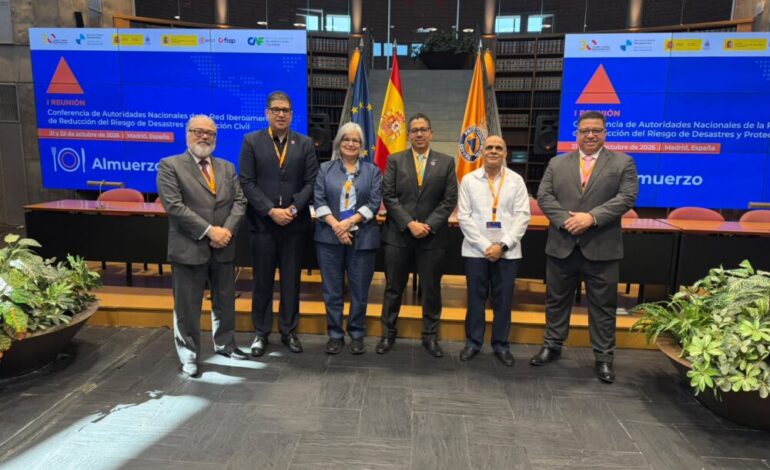 Carlos Paulino participa en reunión iberoamericana sobre reducción del riesgo de desastres en España