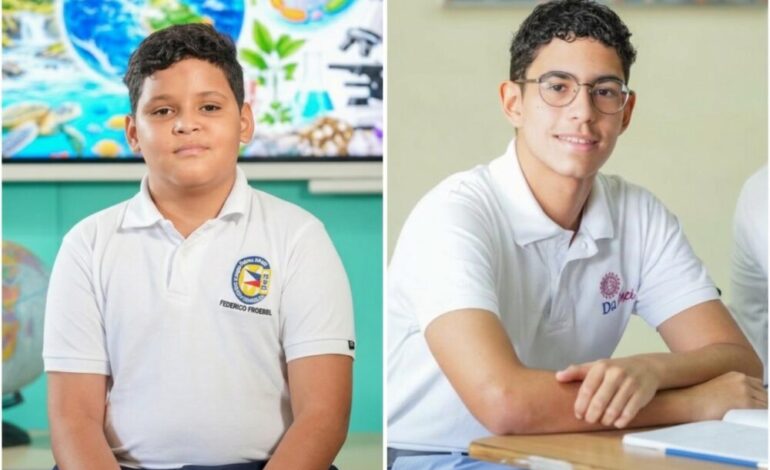 Gobierno reconoce a dos estudiantes dominicanos por su excelencia académica