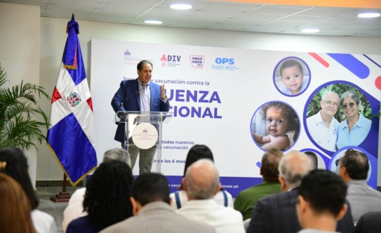 Salud Pública inicia jornada contra la influenza con más de 400,000 dosis disponibles