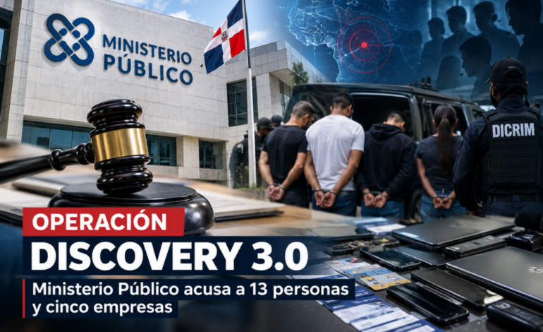 Ministerio Público acusa a 13 personas y cinco empresas por Operación Discovery 3.0
