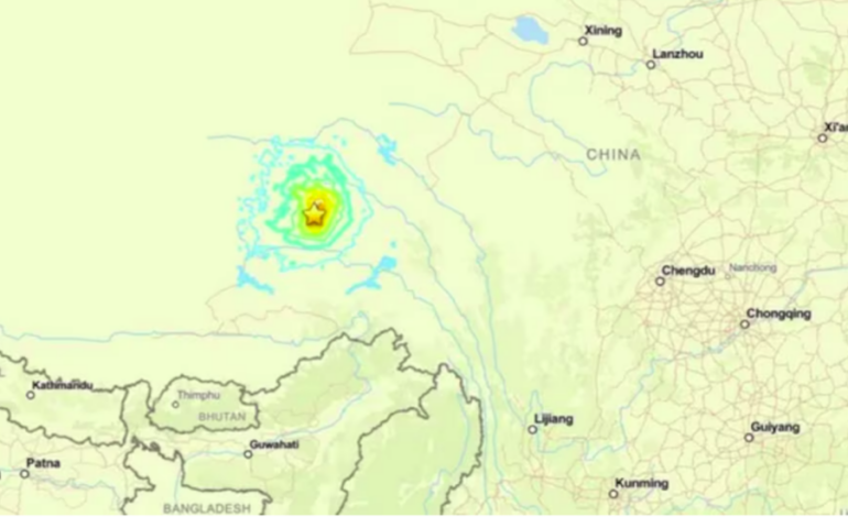 Terremoto de magnitud 7,0 sacude el Tíbet y deja al menos 16 muertos y 32 heridos