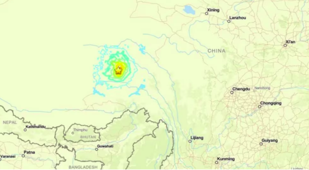 Terremoto de magnitud 7,0 sacude el Tíbet y deja al menos 16 muertos y 32 heridos