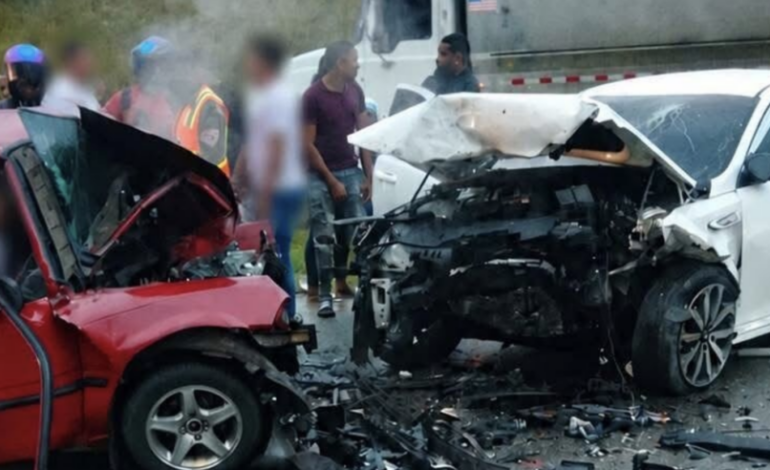 Investigan accidente múltiple en la Circunvalación de Santo Domingo