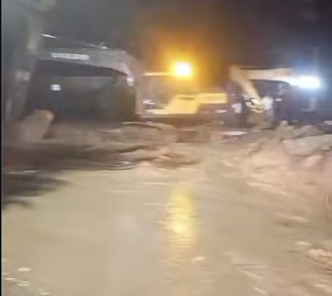 Villa Los Indios: fuertes lluvias afectan la zona donde se construye un puente