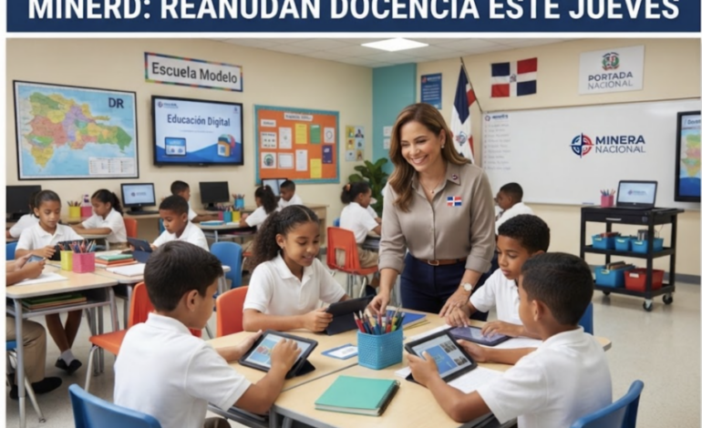 Minerd reanuda las clases este jueves tras levantamiento de alertas
