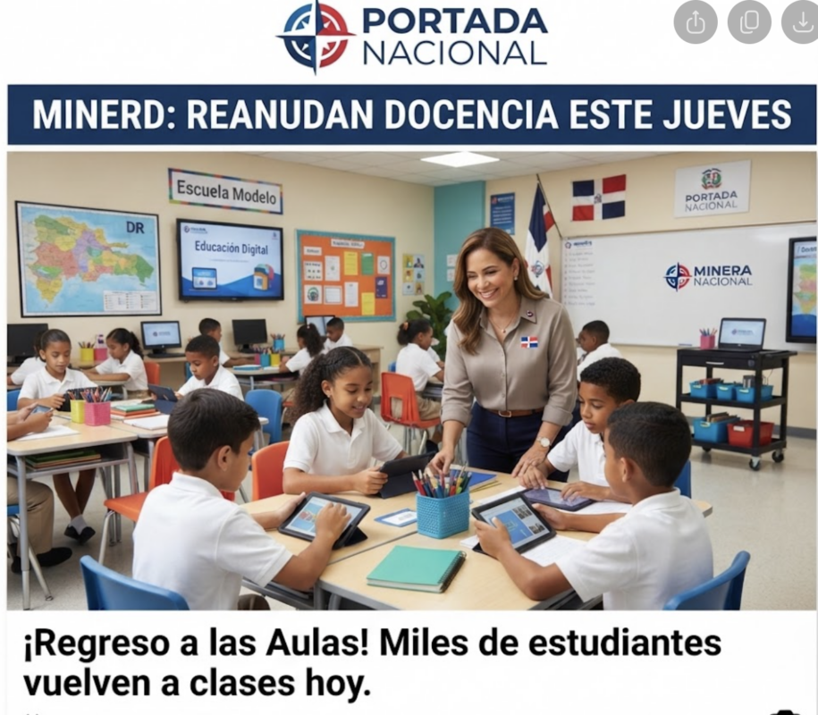 Minerd reanuda las clases este jueves tras levantamiento de alertas
