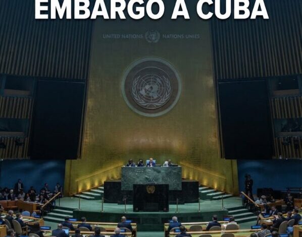 ONU pide levantar embargo a Cuba, pero cae el apoyo a La Habana