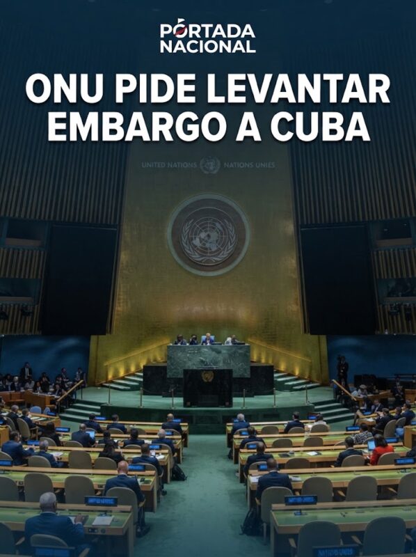 ONU pide levantar embargo a Cuba, pero cae el apoyo a La Habana