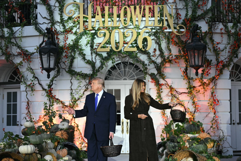 Trump y Melania celebran Halloween en la Casa Blanca