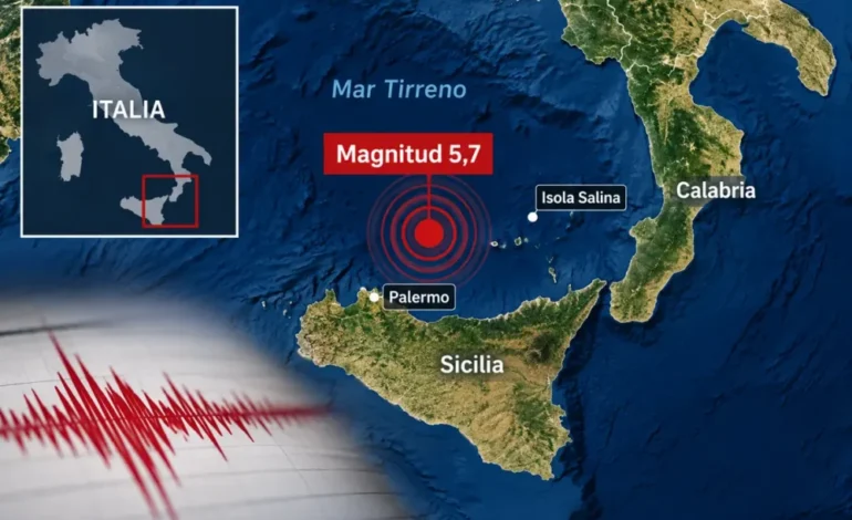 Terremoto sacude el sur de Italia y activa alerta de tsunami