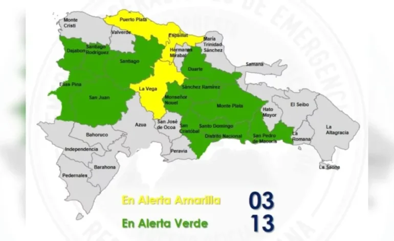 COE eleva alertas por lluvias: tres provincias en amarilla
