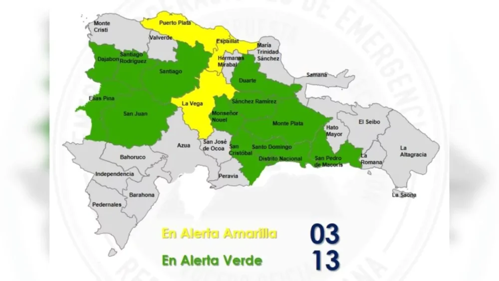 COE eleva alertas por lluvias: tres provincias en amarilla